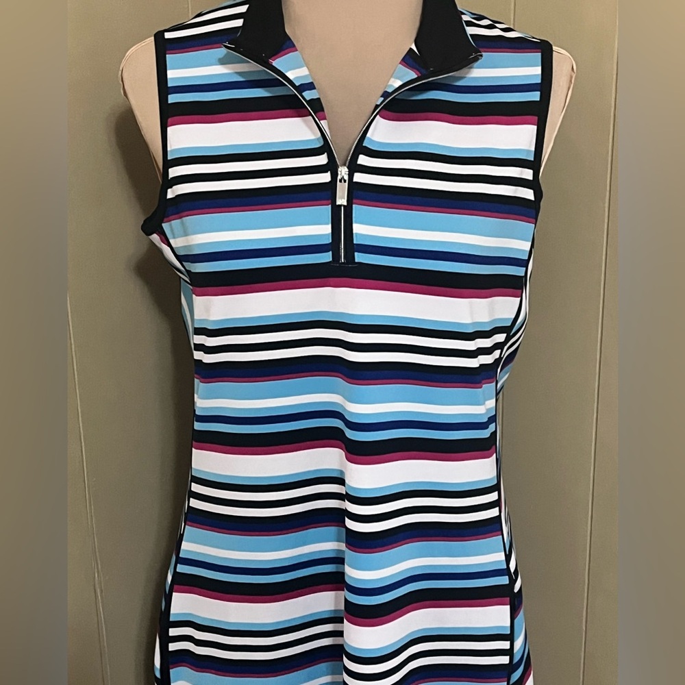 Tail Medium Striped Sleeveless Dress See All Pics - Picture 8 of 11